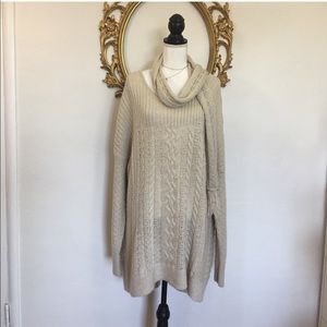Sonoma Lurex Metallic Sweater w/matching Scarf 3X